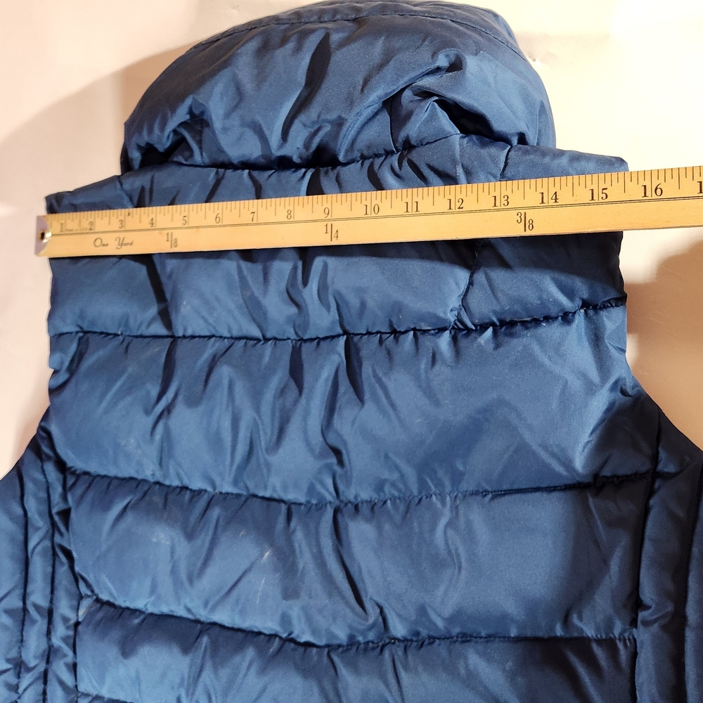 Johnston & Murphy Men's Down Puffer Vest L Quilted Zip Stowaway Hood - Picture 8 of 8